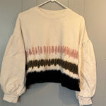 Z Supply  Cream Tie Dye Cropped Crew Photo 0