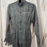 Shane Justin Women’s Large Gray Black Finger Jumpsuit One Piece Photo 0