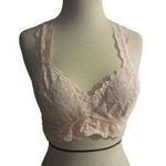 Felina Lightly Padded Wirefree Women's Lace Bralette Size M White Size M Photo 0
