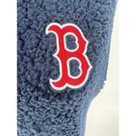 Antigua NWT Women's Boston Red Sox Small  Navy Blue Full Zip Sherpa Vest Photo 2
