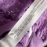 ZARA Pointelle Knit Lilac Top Size Small Photo 4