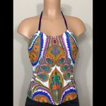 Trina Turk multi print tankini top. Size 6. New Photo 2