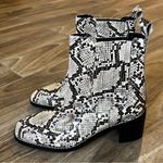Nordstrom NWOB Leather Snakeskin Heeled Booties Size 6.5 Photo 0