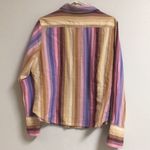 Forenza  Vintage Striped Rust and Purple Pink Button Down Medium Photo 8