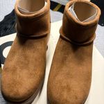 SO  Lupita Women's Low Boots Faux Fur Lined Chestnut Color Size 8 New in Box Photo 3