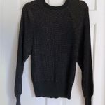 Anthropologie Splendid Sheridan Cashmere Lurex Sweater Jumper Pullover Top Black Photo 5