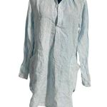 CP Shades  Size XS  Jasmine Tunic  Linen Lagenlook Boho Pockets Stripe Photo 1