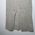 8 by YOOX Grey Wool Ribbed Midi Skirt Size XS Gray Photo 3