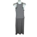 Allbirds  The Ribbed Maxi Fall Dress Racerback Active Stretch Wool Blend S Gray Photo 4