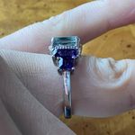 Teal Color Changing African Amethyst Ring Size 7 Silver Photo 3