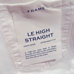 frame denim FRAME LE HIGH STRAIGHT HIGH RISE WHITE DISTRESSED DESTRUCTED STRETCHY JEANS 26 Photo 7