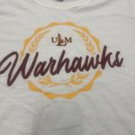 Champion Women's ULM Warhawks NCAA White Collegiate Graphic T-Shirt Tee Photo 1