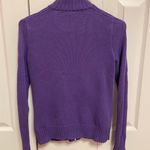Ralph Lauren Polo Jeans Ralph lauren womens Purple Full zip Up cardigan sweater Cable knit Photo 1
