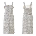 Ann Taylor NWOT Tiled Ruffle Sheath Dress, Size 6 Photo 3