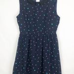 Cals  Blue Chiffon Sheath Floral Dress Photo 0