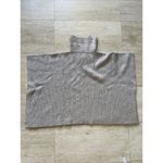 Loft  Womens Sweater XS/S Beige Wool 1/4 Zip Poncho Minimalist Classic Chic Girly Photo 8