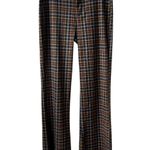 American Eagle Pant 0 Women Multicolor Plaid 90s Checkered Flair Trousers 70s Photo 0