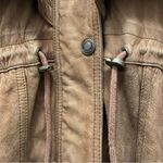 wilson's leather Vintage Brown Leather Adventure Bound Anorak Coat Size Medium Photo 4