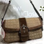 Coach y2k  Vintage Brown Soho Flap Shoulder Bag Photo 11