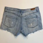BLANK NYC Tomboy Denim Jean Shorts Distressed Destroyed Light Wash Sz 27 Casual Photo 3
