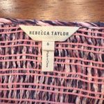 Rebecca Taylor  Long Sleeve Ruched Mirage Blouse Smocked Silk Blend‎ Size 6 Photo 4