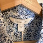 Garnet Hill Signature Organic Pima Cotton Button Down in Bluebell Mini Floral Photo 3