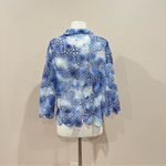 Alfred Dunner  Blue Tie Dye Floral Medallion Lace Jacket Size Large Petite Photo 6