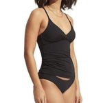 Seafolly  Women's Standard Wrap Front Tankini Top Swimsuit, Eco Collective Black, Photo 1