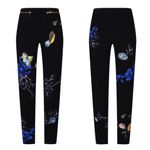 Versace  Collection Barocco Sea Print Pants Size 6 US 42 IT Black Photo 1