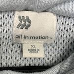 All in Motion Women’s Knit Hoodie Sweater Light Blue Pullover Long Sleeve Size X Photo 4