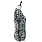 Red Women's Tan Green Black Snake Print Lightweight Sweater Size Large Photo 2