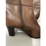 A.n.a Brown Leather Tall Knee High Heel Riding Boots Womens Size 8.5 Photo 4