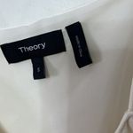 Theory  Womens Petteri Rosina Crepe Top White Cold Shoulder Size Small Photo 9