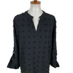 Blooming Jelly ‎ Black Blouse XXL Long Sleeve Flowy Boho Chic Photo 1