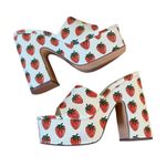 Dolls Kill  Lady Go Diva Strawberry Chunky Platform High Heels Slides Size 5.5 Photo 7