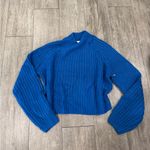 Noisy May  Vibrant Blue Crew Neck Sweater Photo 3