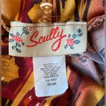 Scully Palazzo Western Aztec Wide Leg Flare Pants, Size Small Orange Photo 4