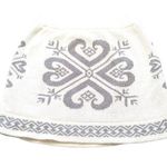 Winter Knit Skirt Size Medium Cotton Grey Gray White Mini Warm Cute Snowbunny Photo 0