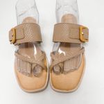 NEW Dolce Vita Perris Leather Double Strap Slide Sandal, Size 6.5, MSRP $100 Tan Photo 5