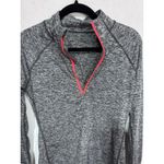 Tangerine Gray Space Dye Quarter Zip Pullover Women's Sm Long Sleeve Active Top Photo 3