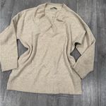 Mango Women's V-Neck Sweater in Tan Photo 6