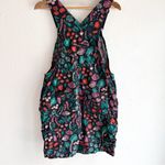 Duluth Heirloom Gardening Short Overalls Veggie Print Sz Small Black Photo 4