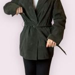 EXPRESS Y2K belted suede blazer jacket Photo 0