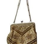 Vintage La Regal Ltd. Gold Beaded Purse Clutch Gold tone Chain Strap Cocktail Photo 0