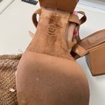 Tory Burch , Size 10 Laurel Tan sandals, dangle logo metal, a little worn $248 Photo 9