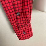 Ralph Lauren Sport Crop Top DIY Elbow Patches Red Plaid Women Size 2 Oversized Photo 9