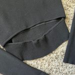 Aritzia Wilfred Yacine Cut Out Knot Top Black Photo 3