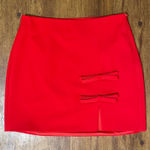 Women’s red pencil skirt with bow details Size M Photo 0