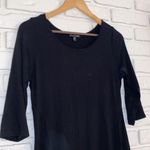 Eileen Fisher  black 1/2 sleeve dress size medium. Photo 1