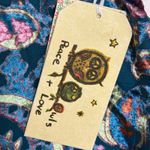 Peace‎ + Love Paisley Floral Velvet Burnout Dress Sz M Baroque Whimsy Glam New Blue Size M Photo 10